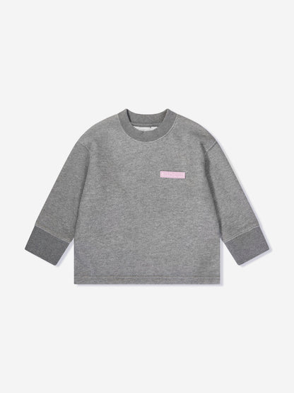 Palm Angels 女童 Lurex 露背运动衫（灰色）
