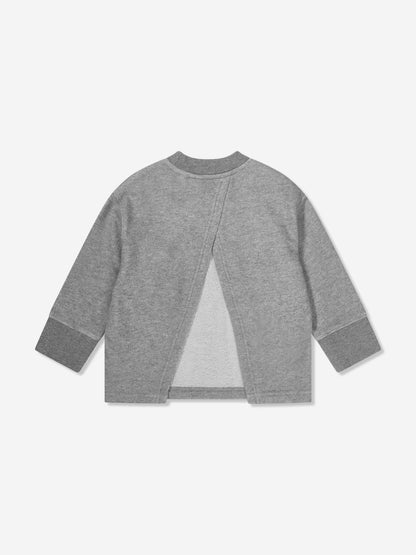 Palm Angels 女童 Lurex 露背运动衫（灰色）