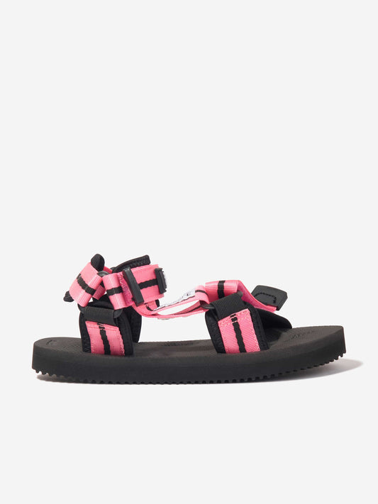 Palm Angels 女童 PA X Suicoke Depa-2 粉色凉鞋