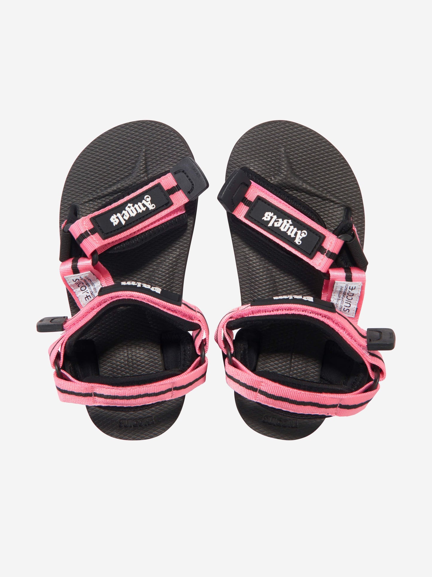 Palm Angels 女童 PA X Suicoke Depa-2 粉色凉鞋