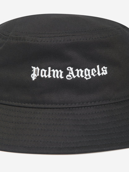 Palm Angels 女童徽标渔夫帽（黑色）