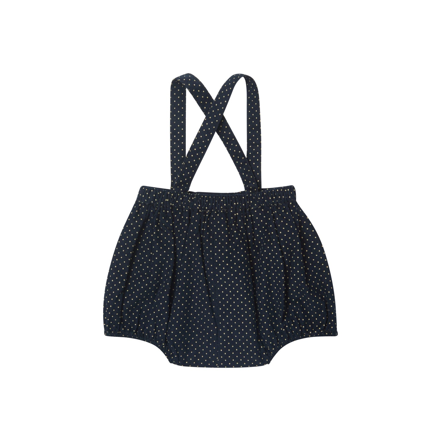 女婴藏青色圆点棉短裤