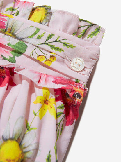 Patachou 女童棉质花朵印花半身裙