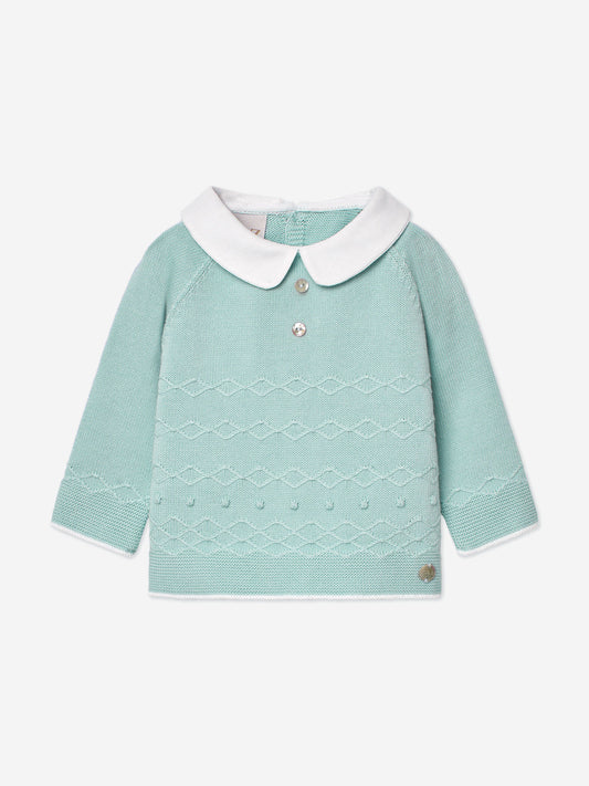 Baby Knitted Sweater in Green