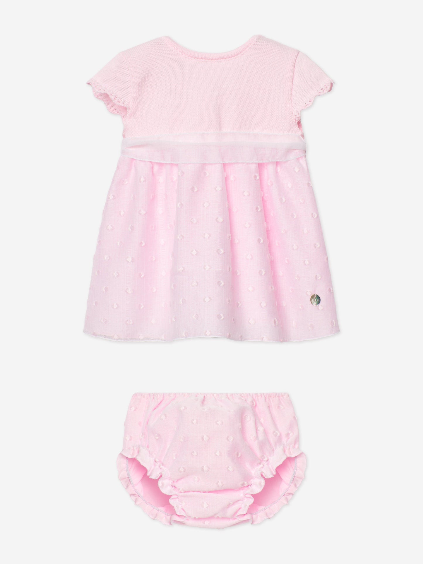 Baby Girls Dress and Bloomers Set in Pink