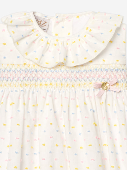 Girls Cotton Dress in Multicolour