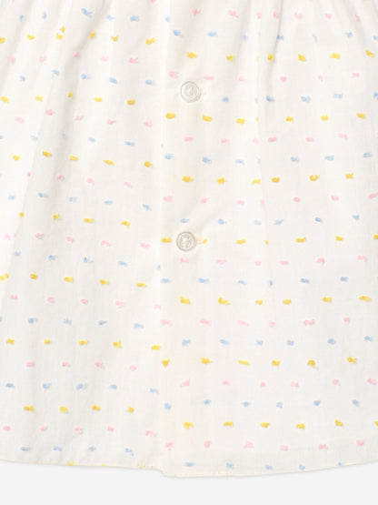 Girls Cotton Dress in Multicolour