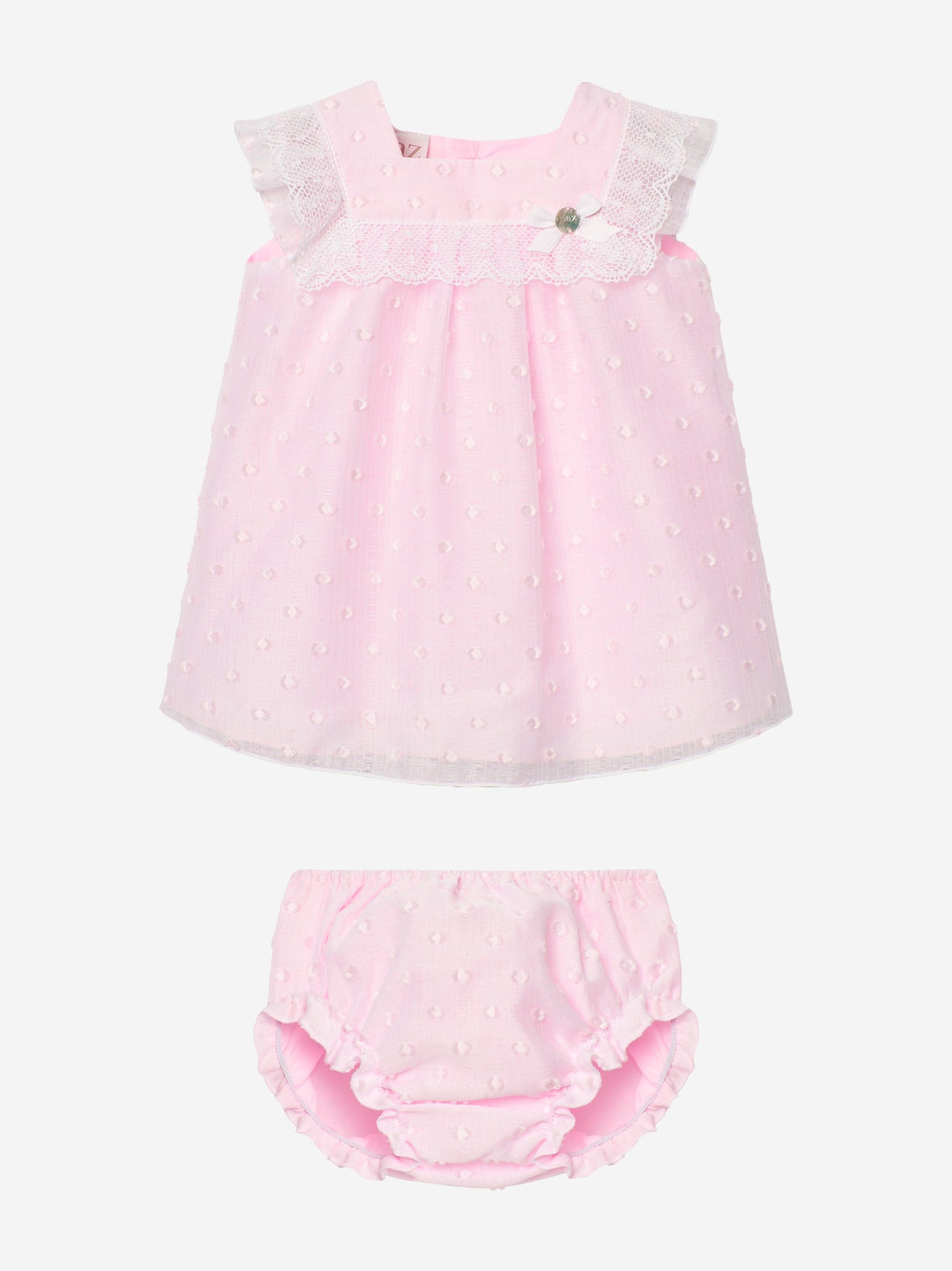 Baby Girls Dress and Bloomers Set in Pink
