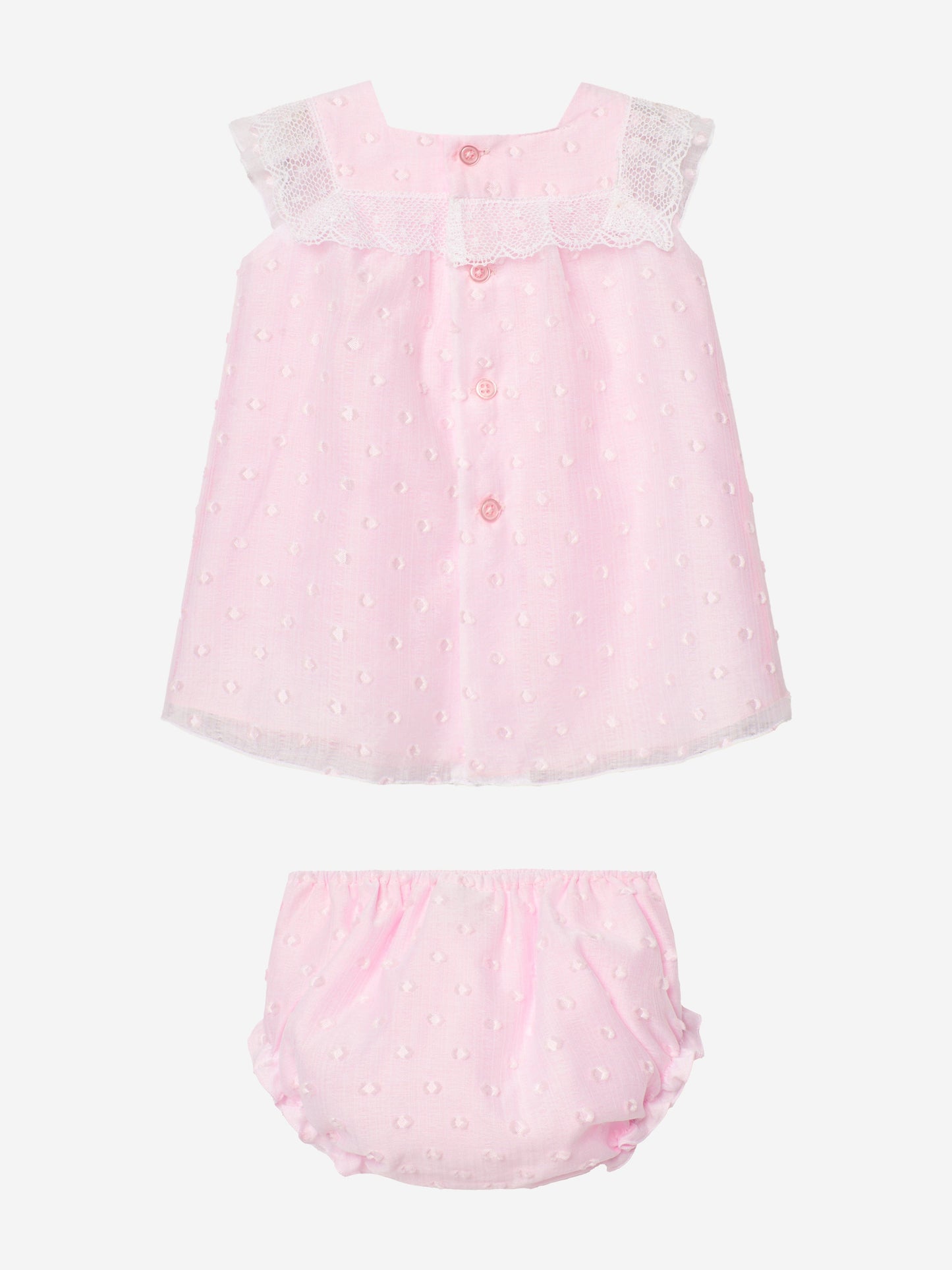 Baby Girls Dress and Bloomers Set in Pink