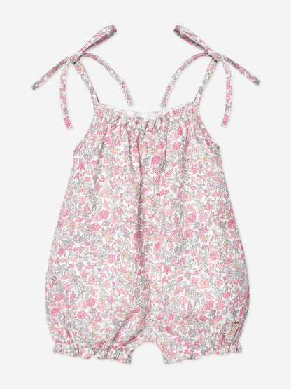 Baby Girls Floral Romper in Pink