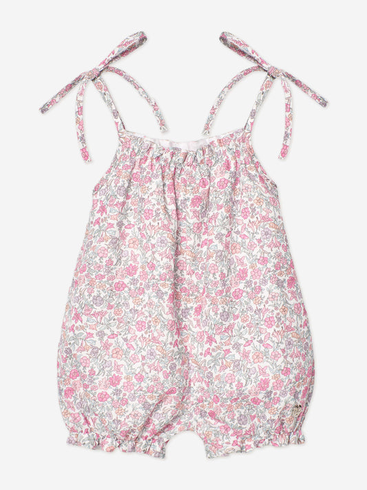 Baby Girls Floral Romper in Pink