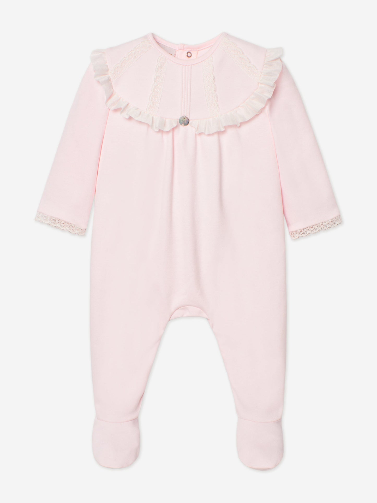 Baby Girls Cotton Babygrow in Pink