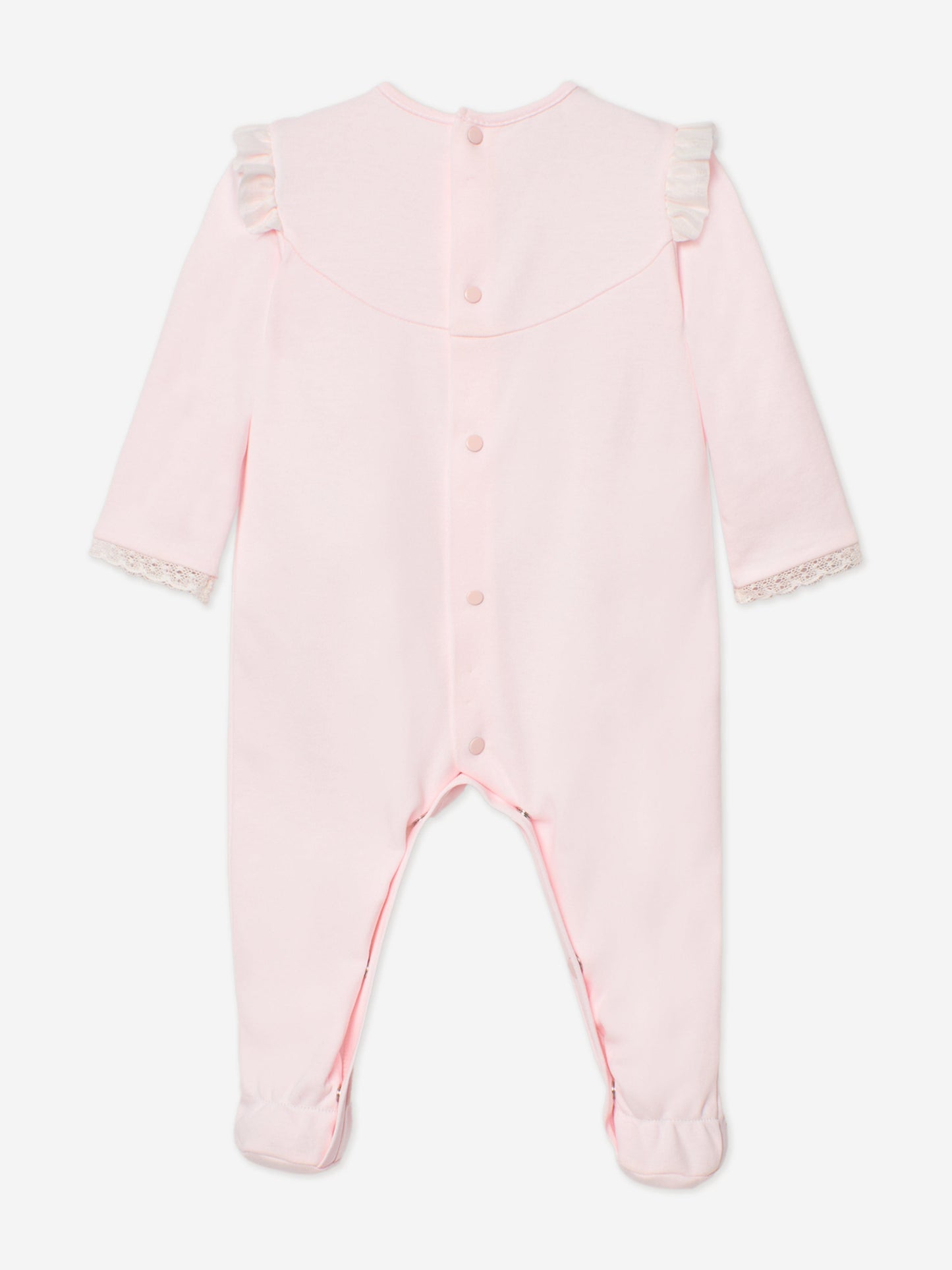 Baby Girls Cotton Babygrow in Pink