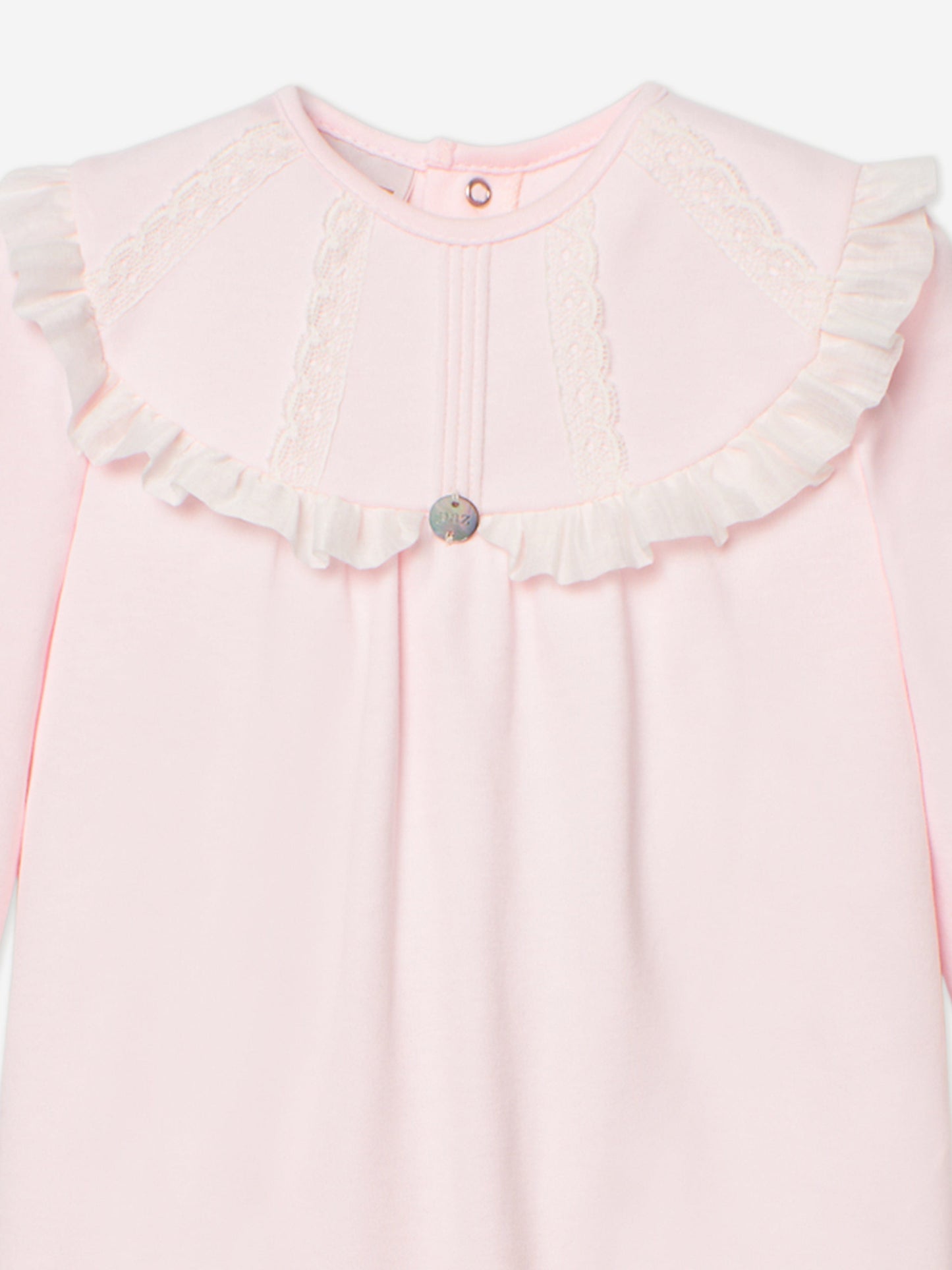 Baby Girls Cotton Babygrow in Pink