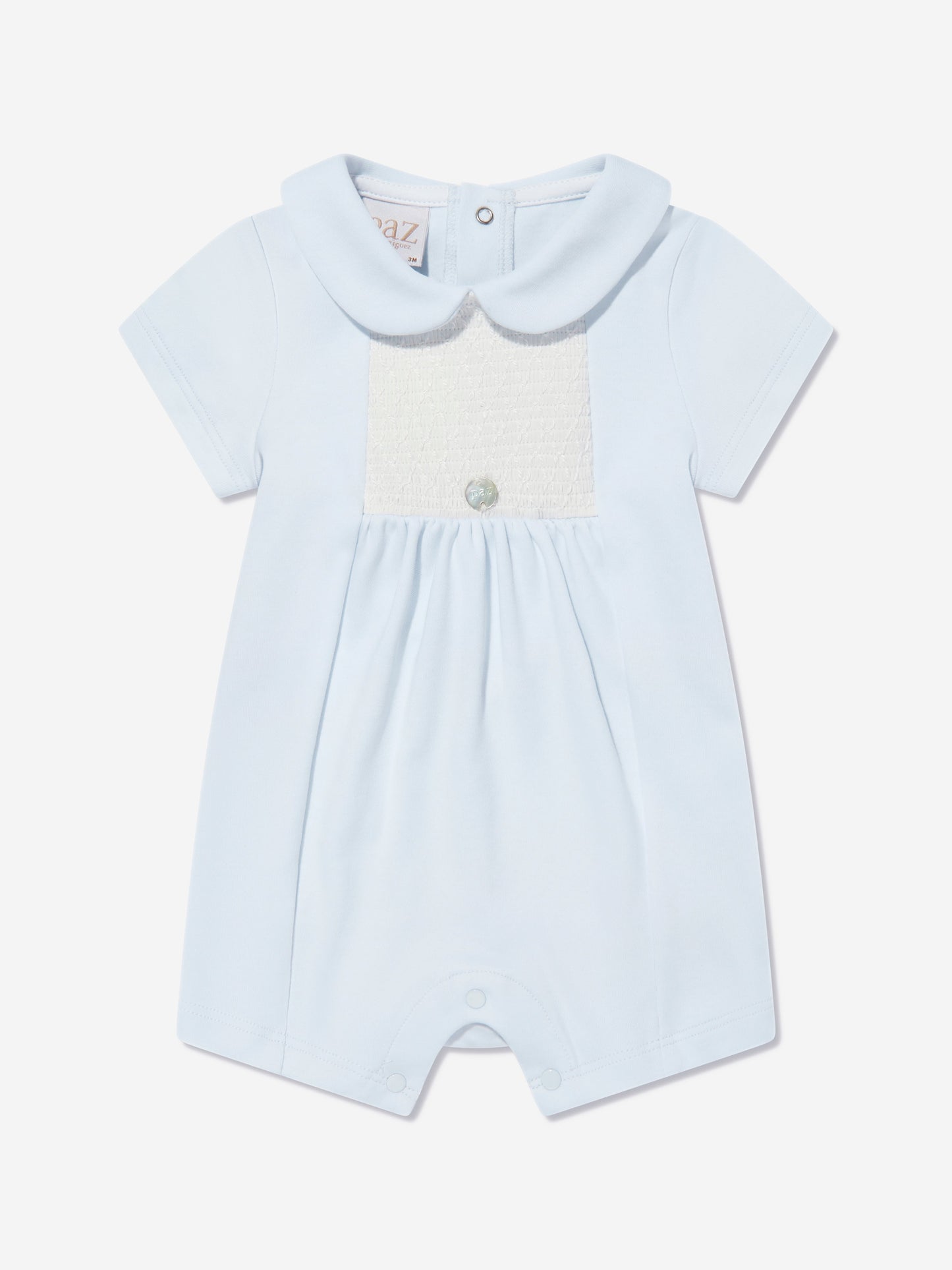 Baby Boys Smocked Romper in Blue