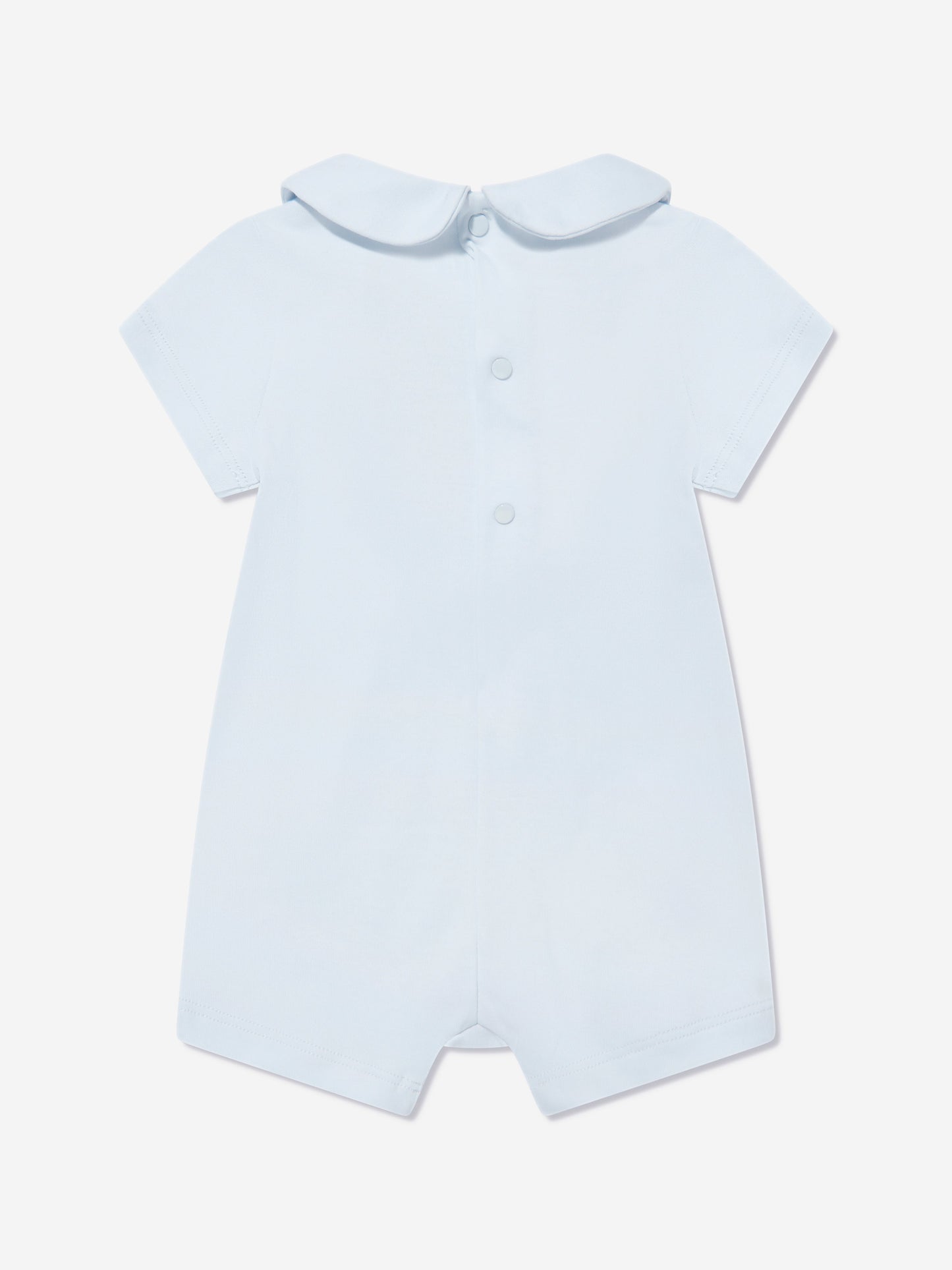 Baby Boys Smocked Romper in Blue