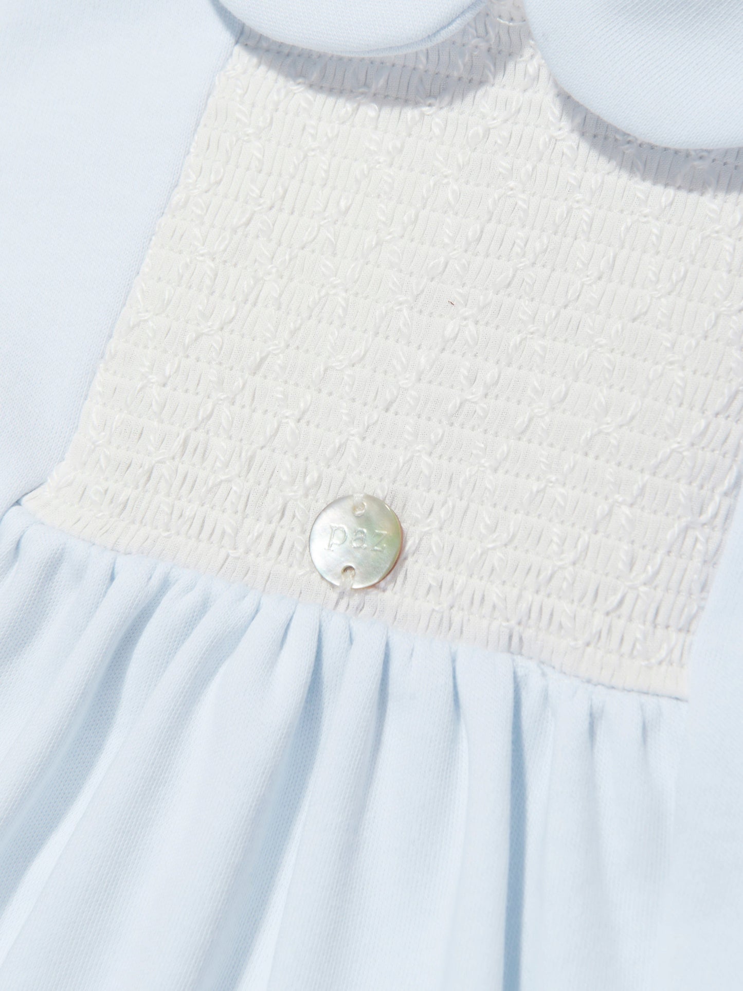 Baby Boys Smocked Romper in Blue