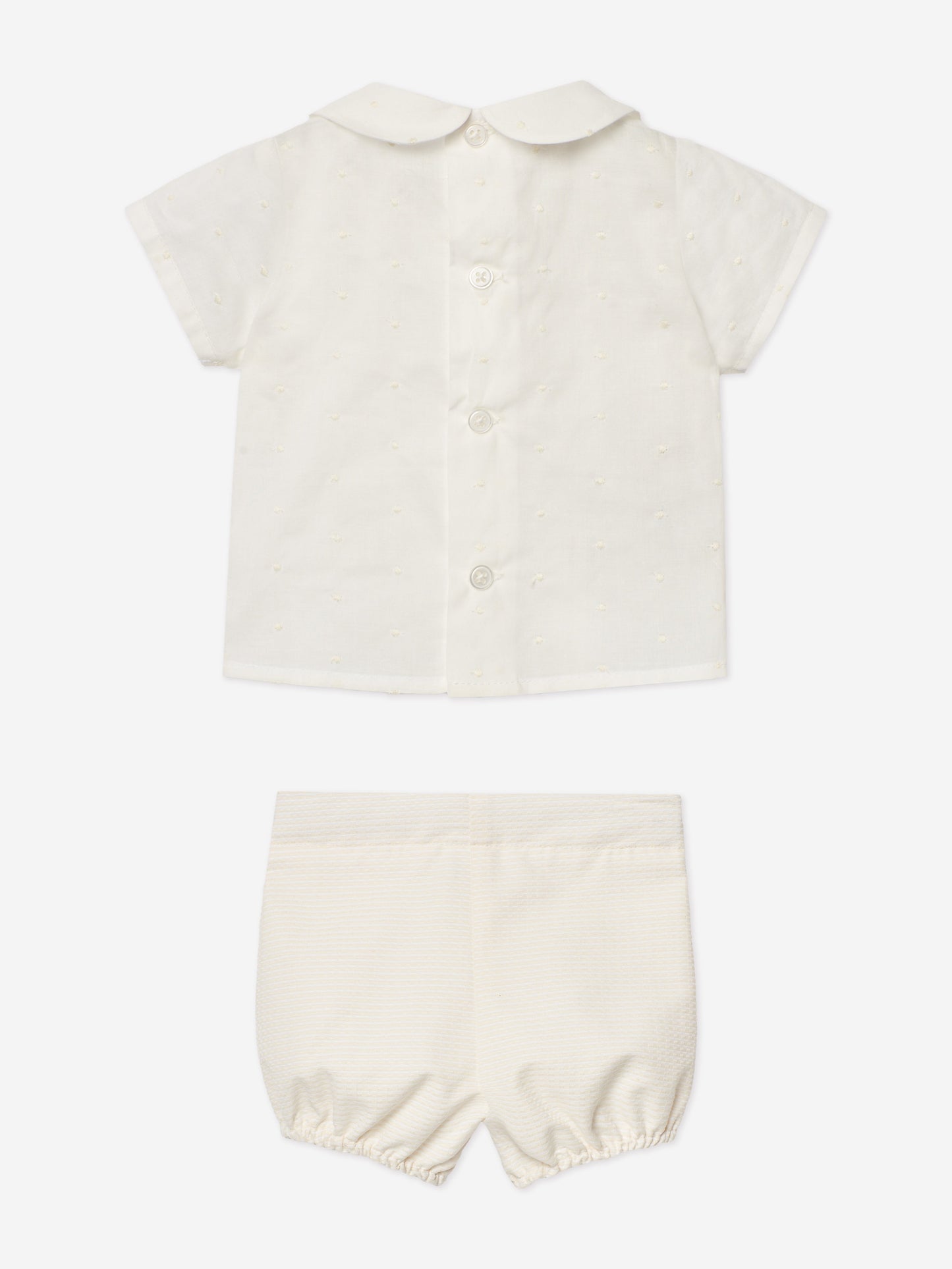 Baby Boys Short Set in Ivory