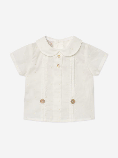 Baby Boys Short Set in Ivory