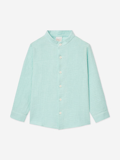 Boys Shirt and Shorts Set in Green