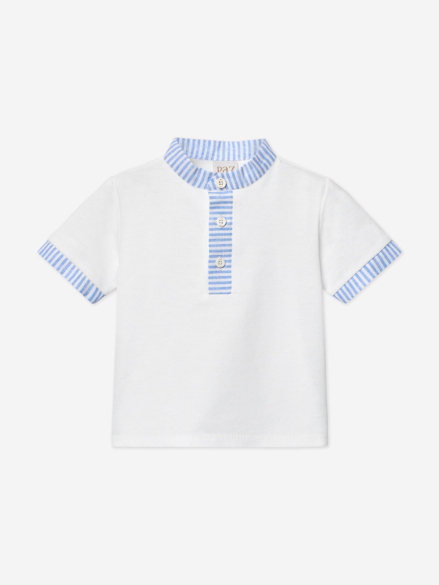 Boys Short Set in White