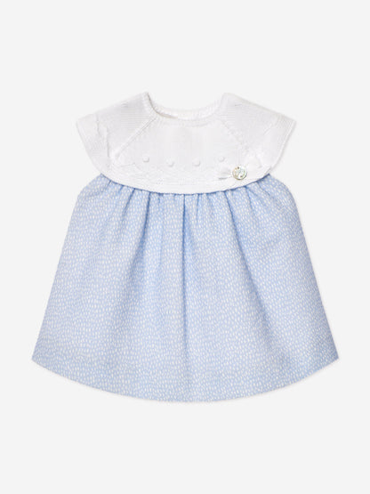 Baby Girls Dress and Bloomers Set in Blue