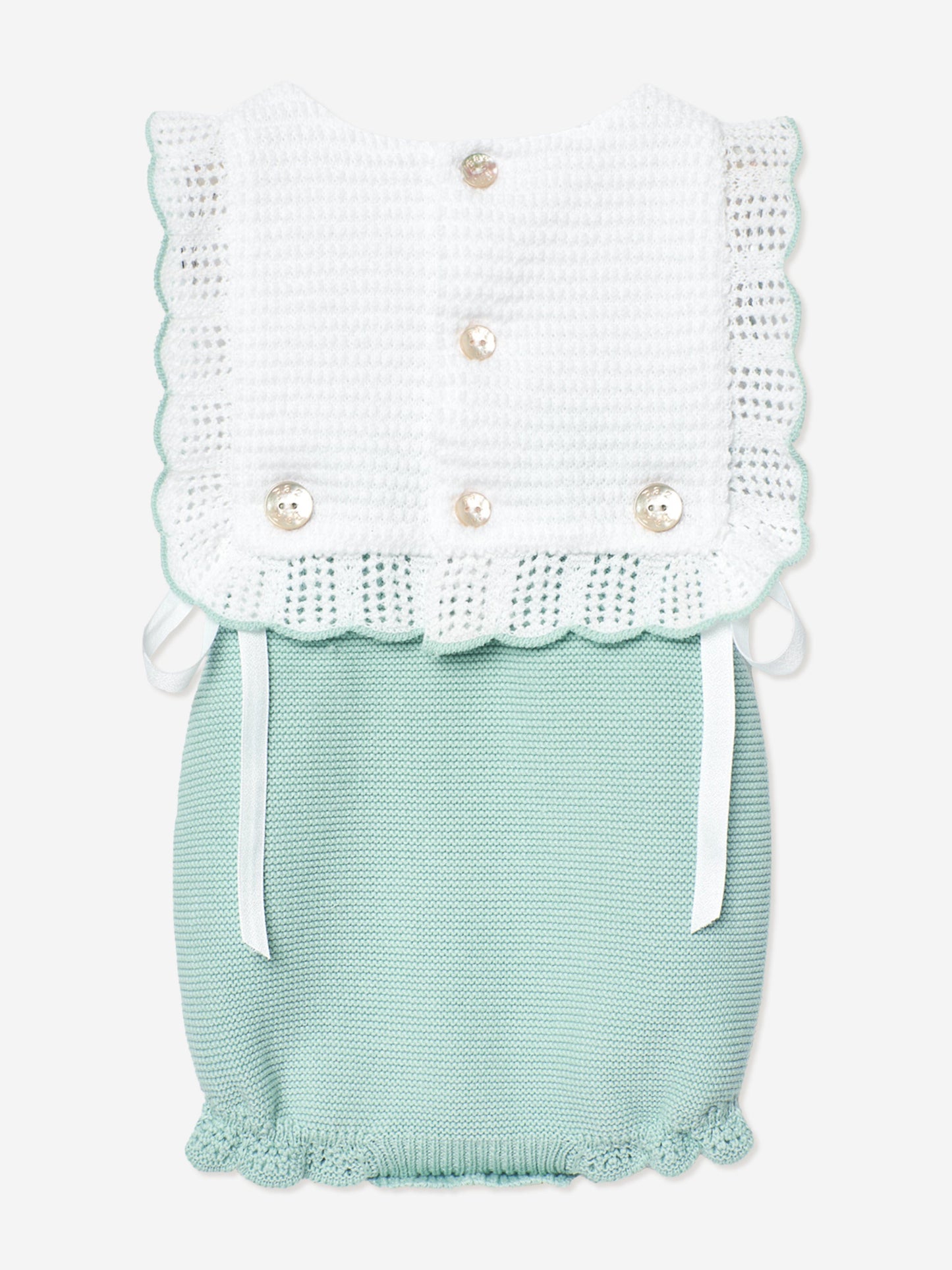 Baby Knitted Romper in Green