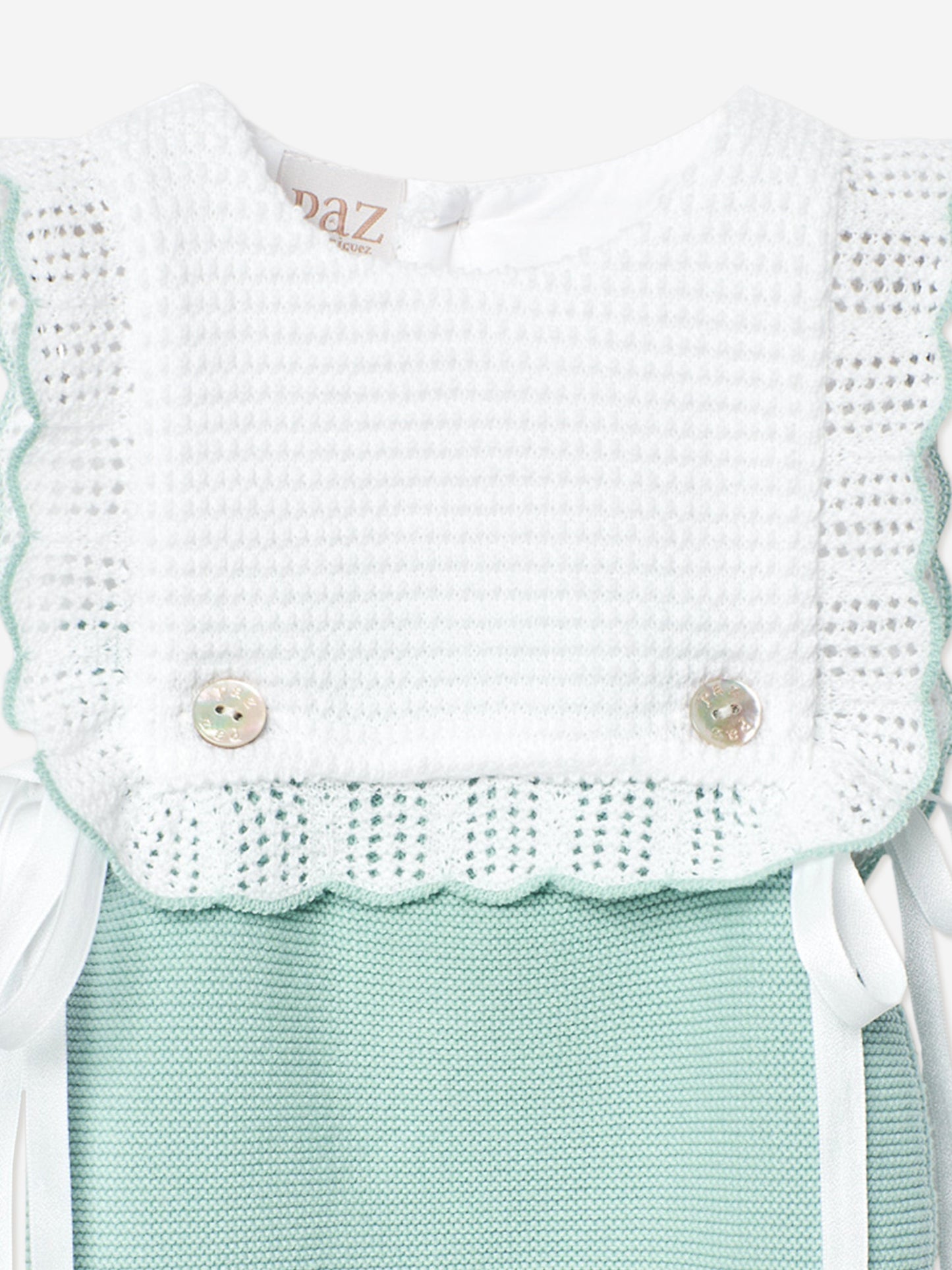 Baby Knitted Romper in Green