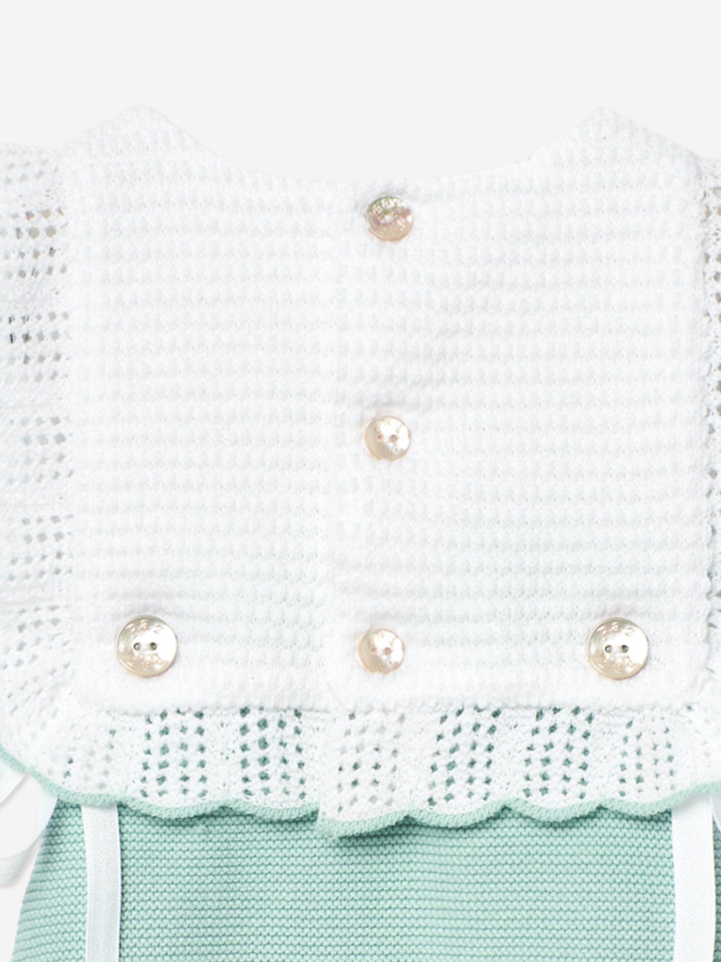 Baby Knitted Romper in Green
