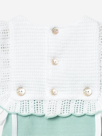 Baby Knitted Romper in Green