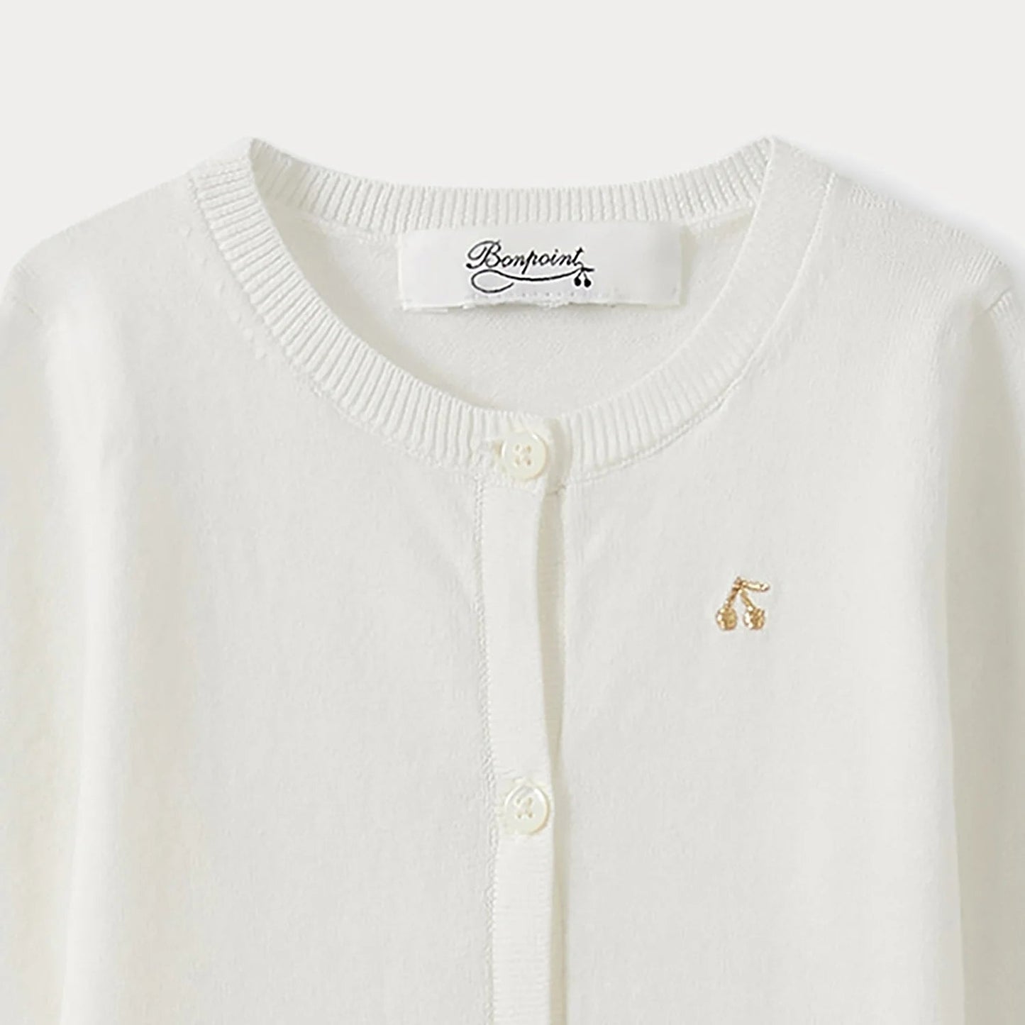 女婴白色棉开衫