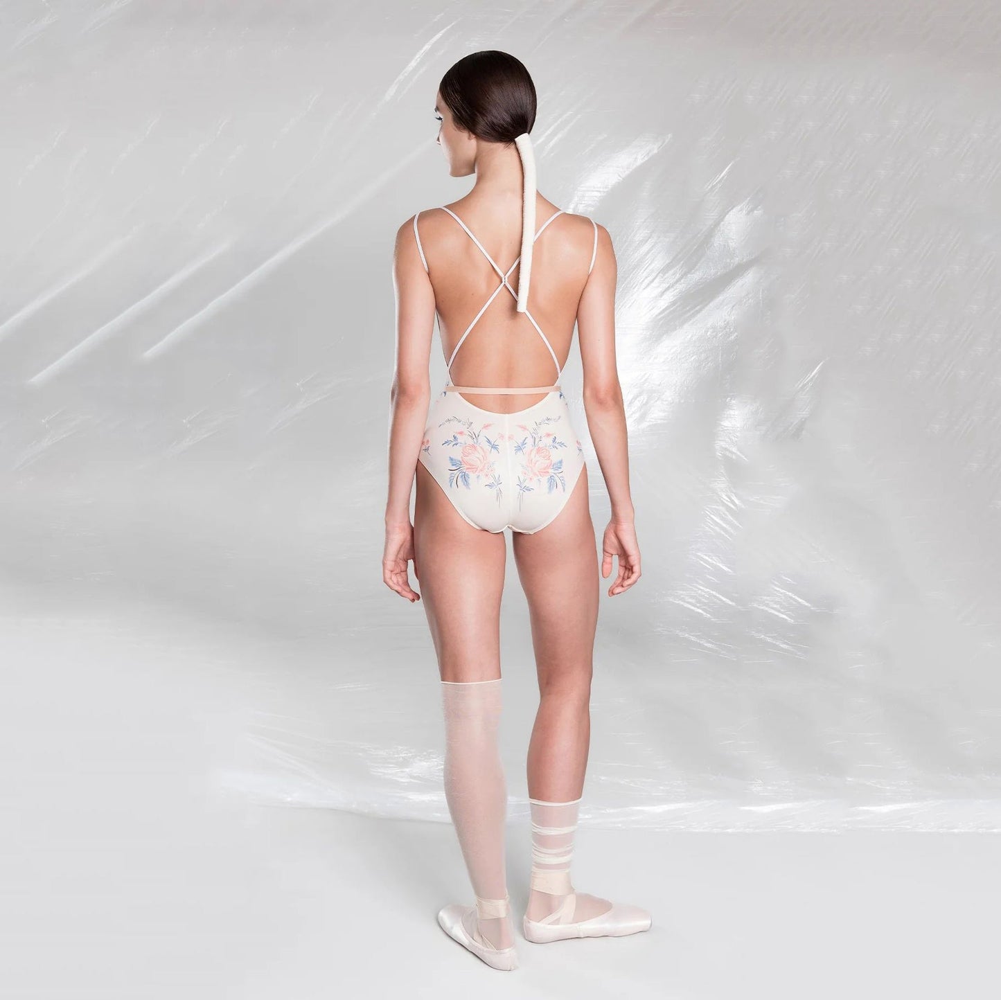 女士彩色"PORCELAIN BLOOM"芭蕾舞连体衣(231LE33VL/multicolor)