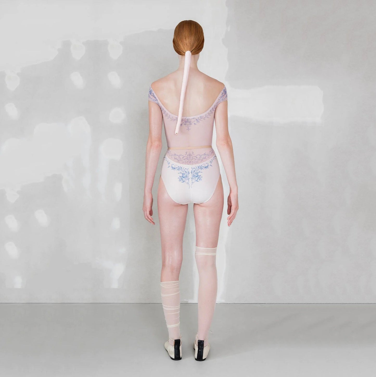 女士珍珠粉"PORCELAIN SKIN"芭蕾舞连体衣(252LE25VC/pearl blush/cobalt blue)