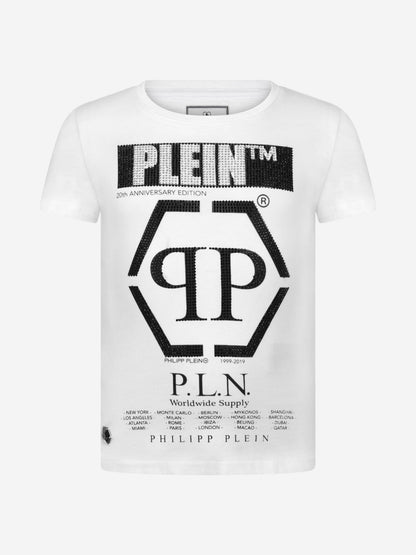 Philipp Plein 女童 20 周年纪念版徽标上衣