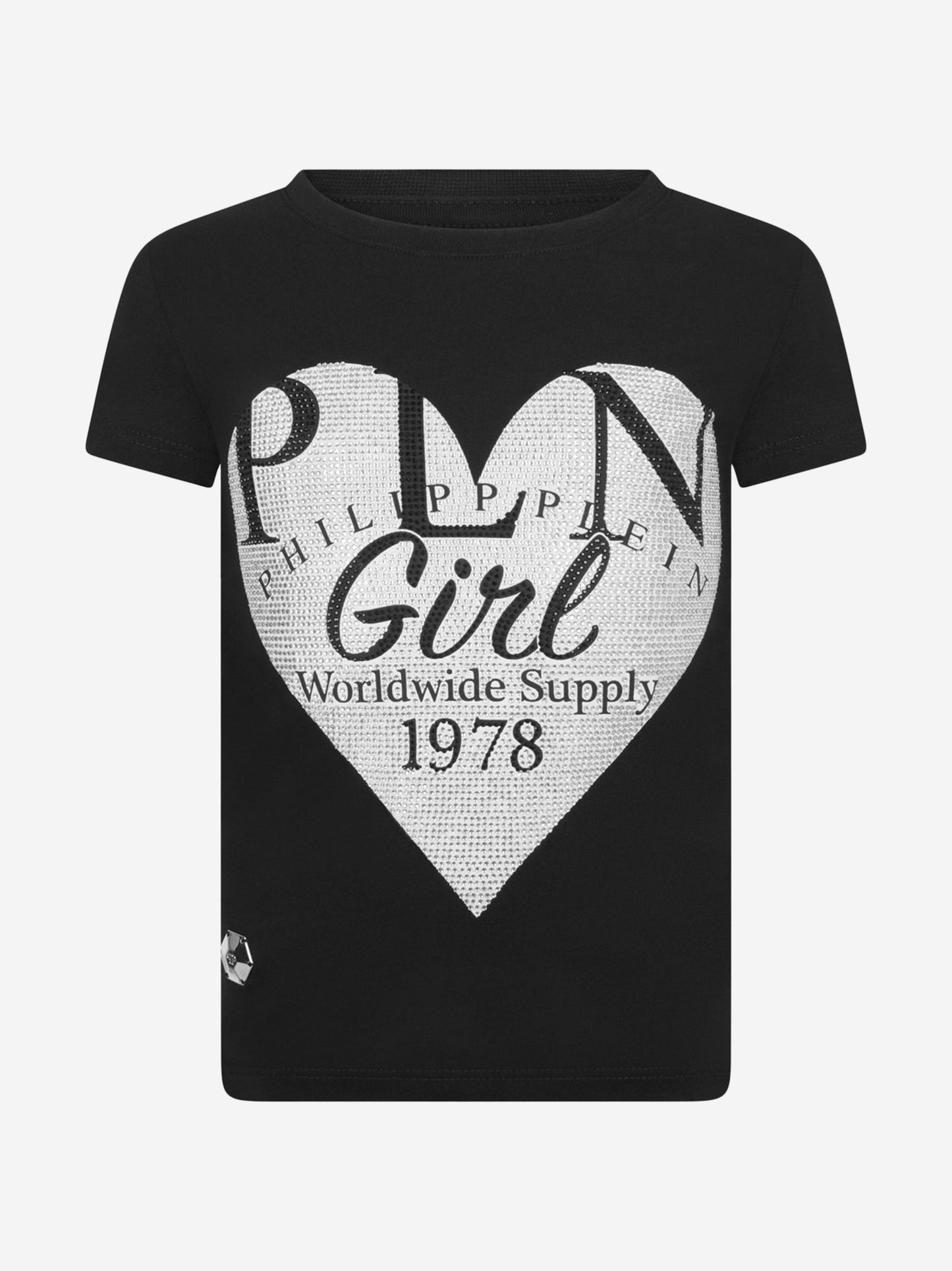 Philipp Plein 女童棉质爱心上衣