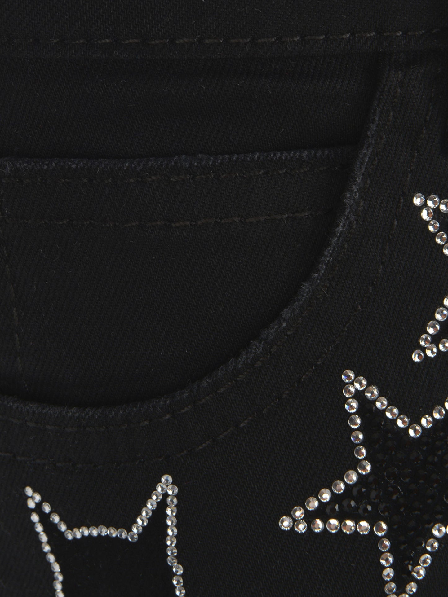 Philipp Plein 女童 Diamante Cat 牛仔裤