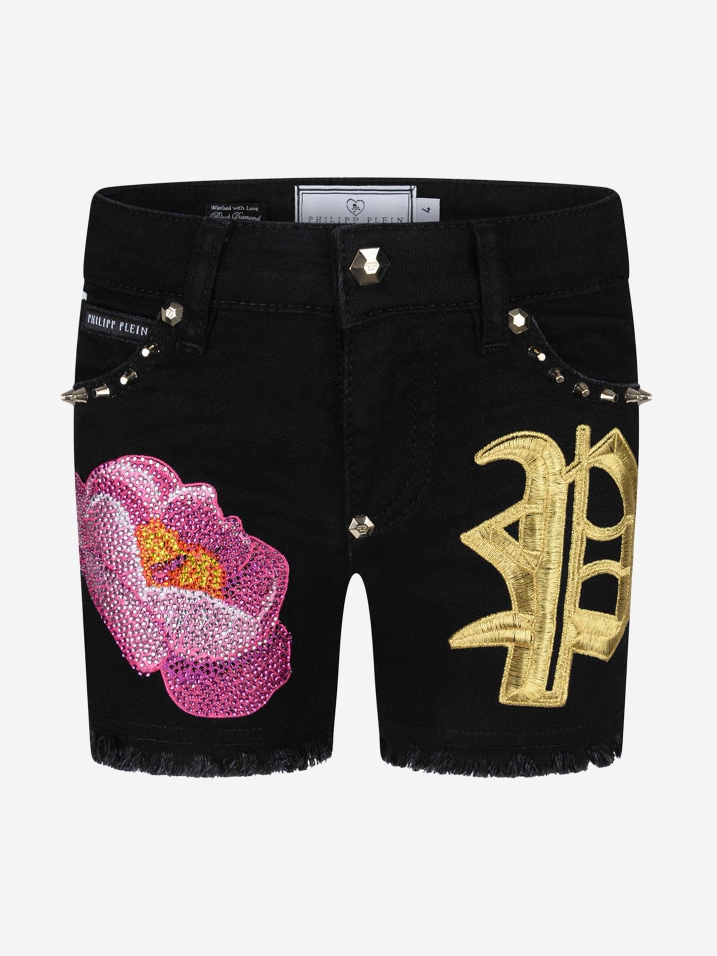 Philipp Plein 女童牛仔 Nicki 短裤