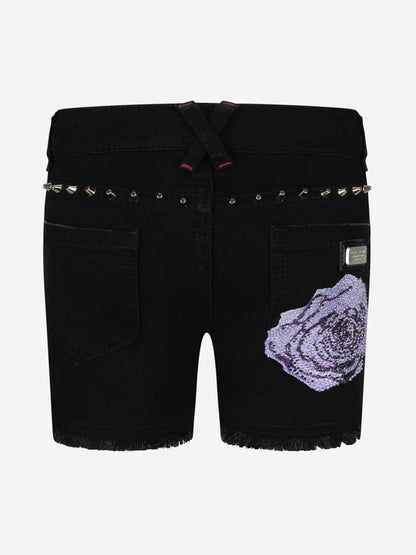 Philipp Plein 女童牛仔 Nicki 短裤