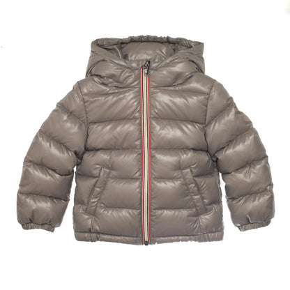 Baby Grey Hooded 'Aubert' Padded Down Jacket