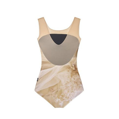 女士米色碎花芭蕾舞连体衣(R4-25.8/Psyche)