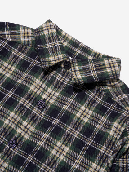 Rachel Riley 男童海军蓝格纹衬衫