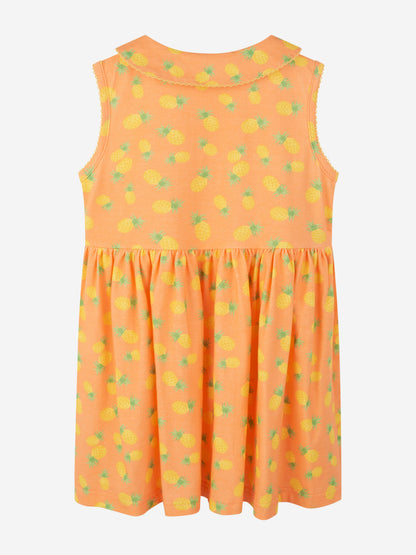 Rachel Riley 女童橙色菠萝连衣裙