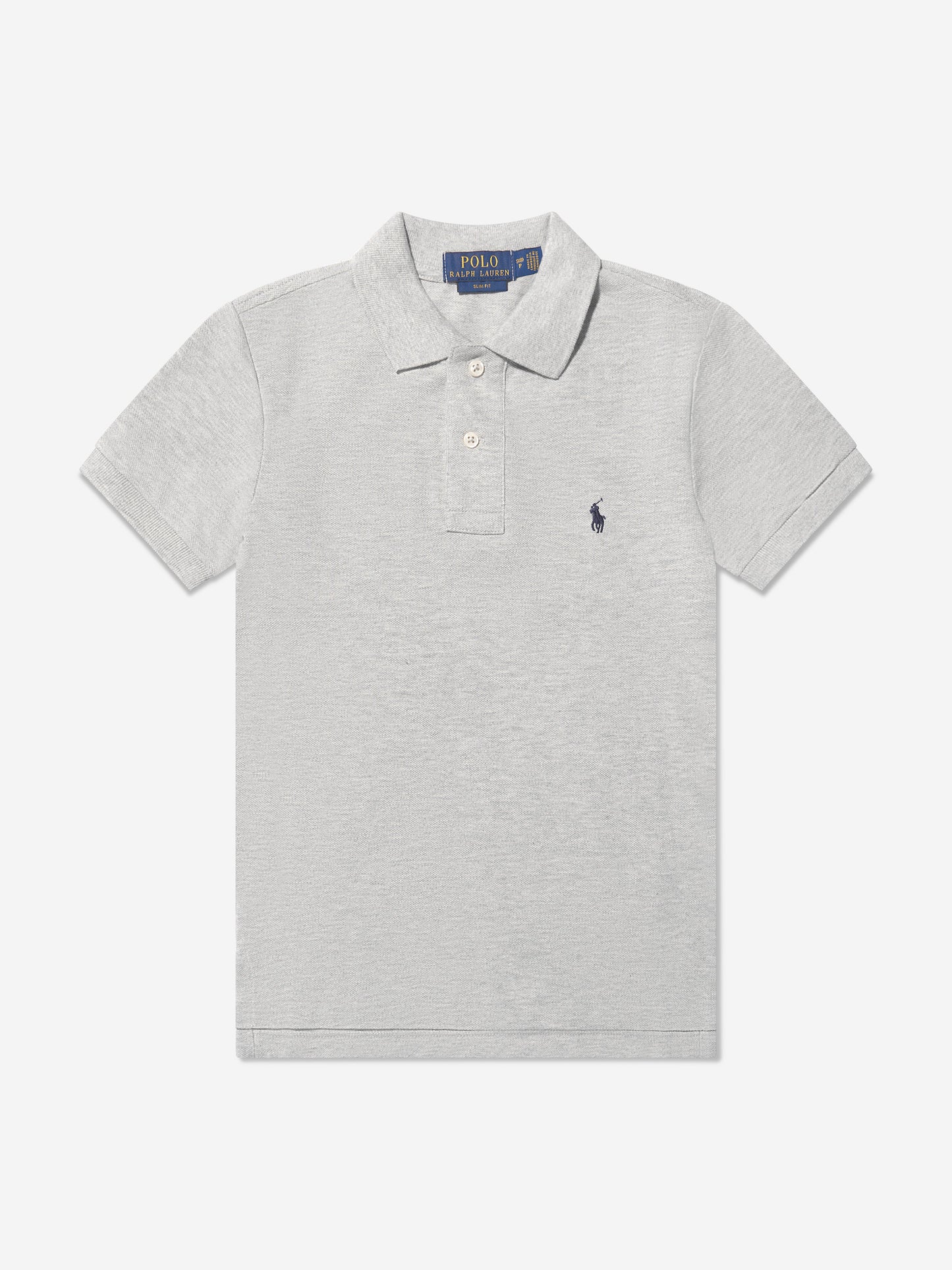 男孩定制版型灰色 Polo 衫