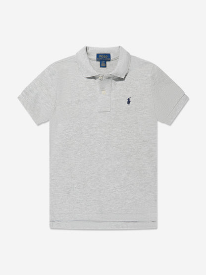 Ralph Lauren 男童灰色徽标 Polo 衫