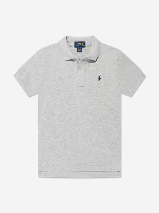 Ralph Lauren 男童灰色徽标 Polo 衫