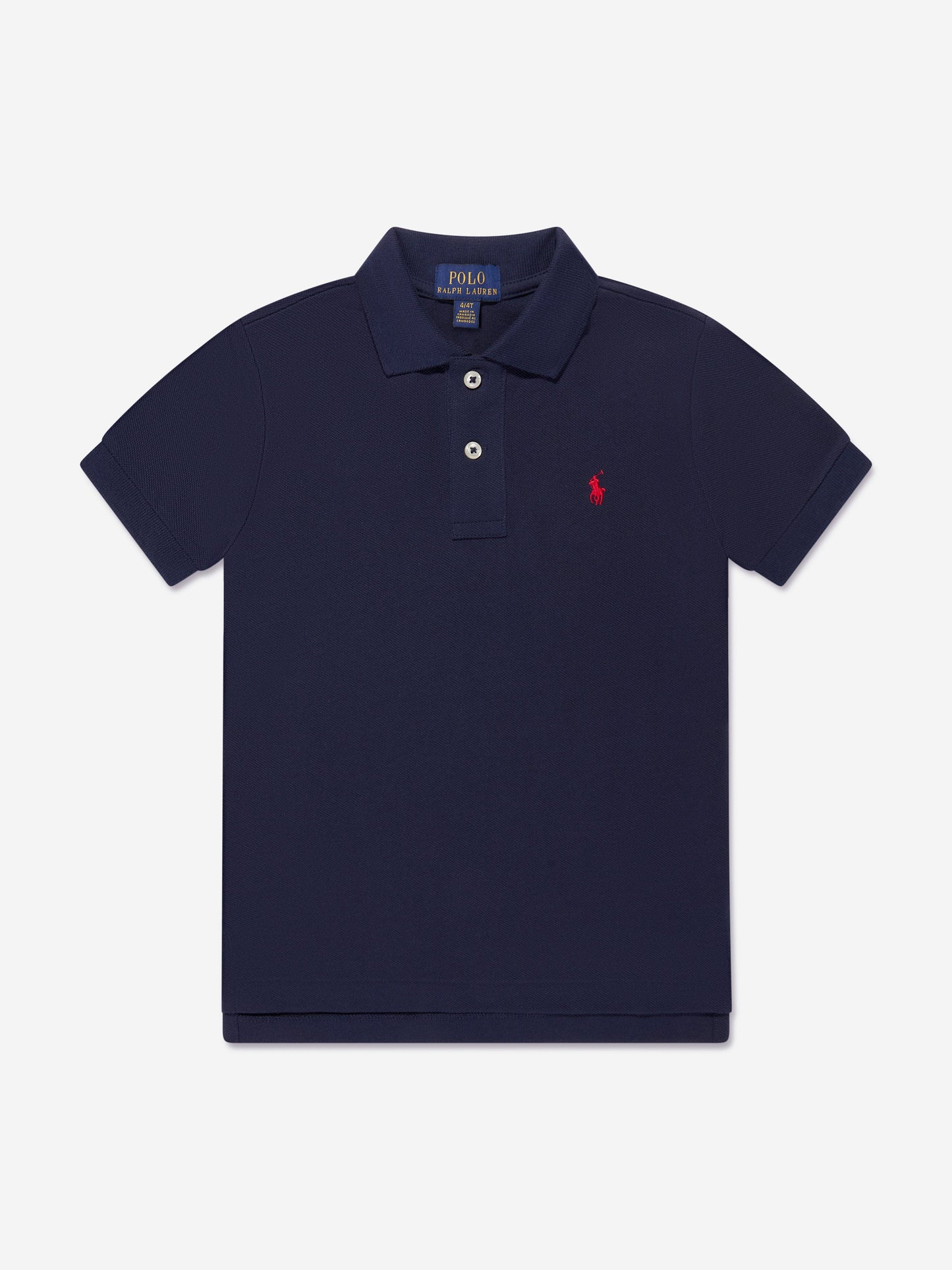 Ralph Lauren 男童海军蓝徽标 Polo 衫
