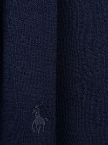 Ralph Lauren 女童海军蓝褶皱 Ponte 半身裙