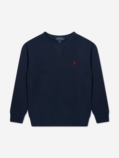 Ralph Lauren 男童海军蓝棉质羊毛毛衣