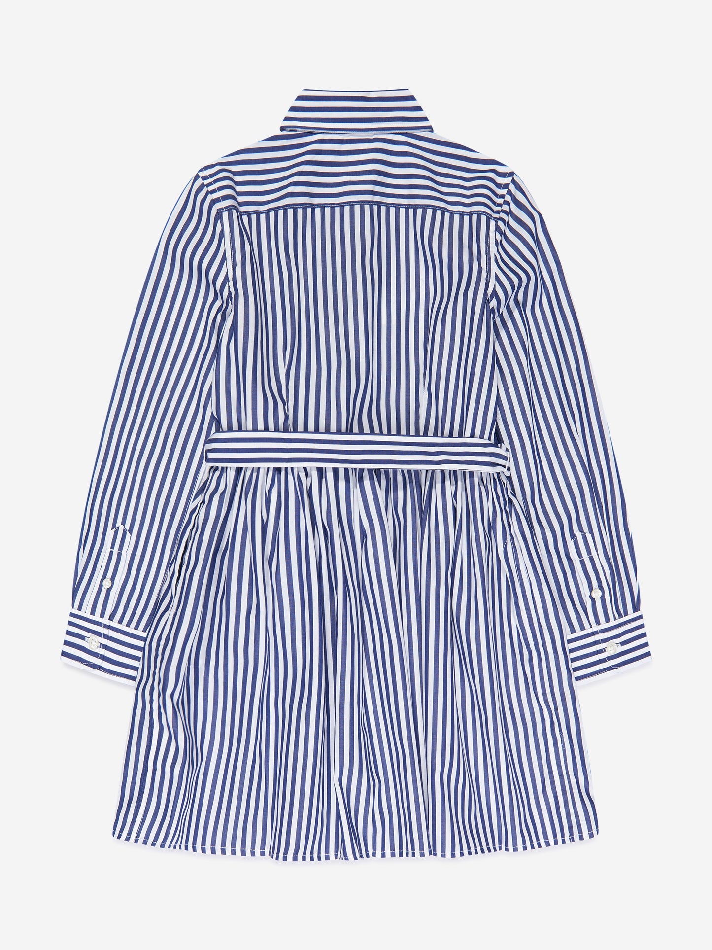 Ralph Lauren 女童蓝色条纹棉质衬衫裙