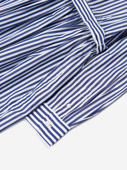 Ralph Lauren 女童蓝色条纹棉质衬衫裙